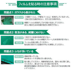 2D窓飾りフィルム 窓ガラス フィルム ガラス目隠しシート UVカット 飛散防止 すりガラス調 グリーン - ONEKOTO