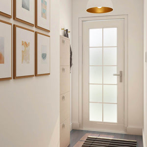 2D窓飾りフィルム 窓ガラス フィルム ガラス目隠しシート UVカット 飛散防止 すりガラス調 ホワイト - ONEKOTO